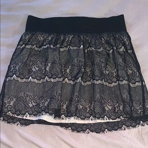 Black Lace Skirt, Stretchy band